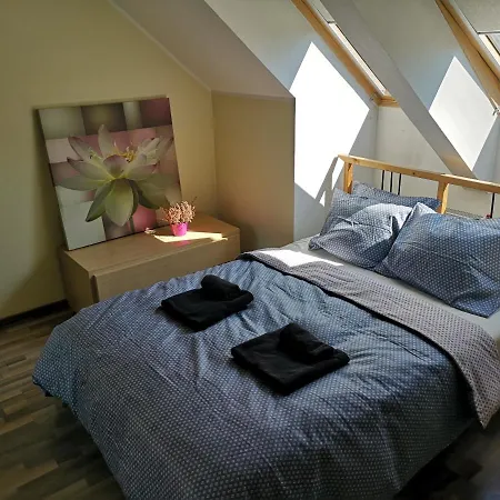 Cozy Little City Penthouse With Terrace And Free Parking Lejlighed
